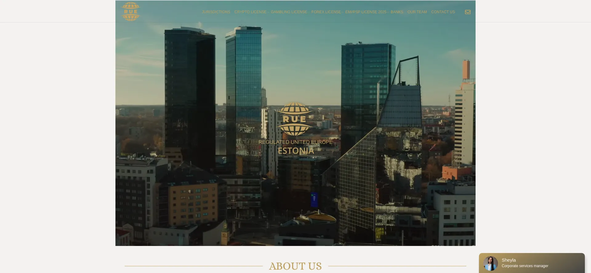 Website screenshot of Rue.ee