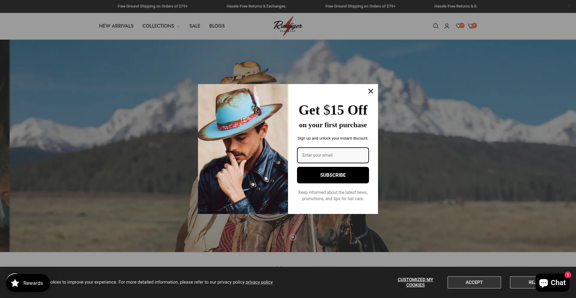 Ruedigerhats.com Screenshot