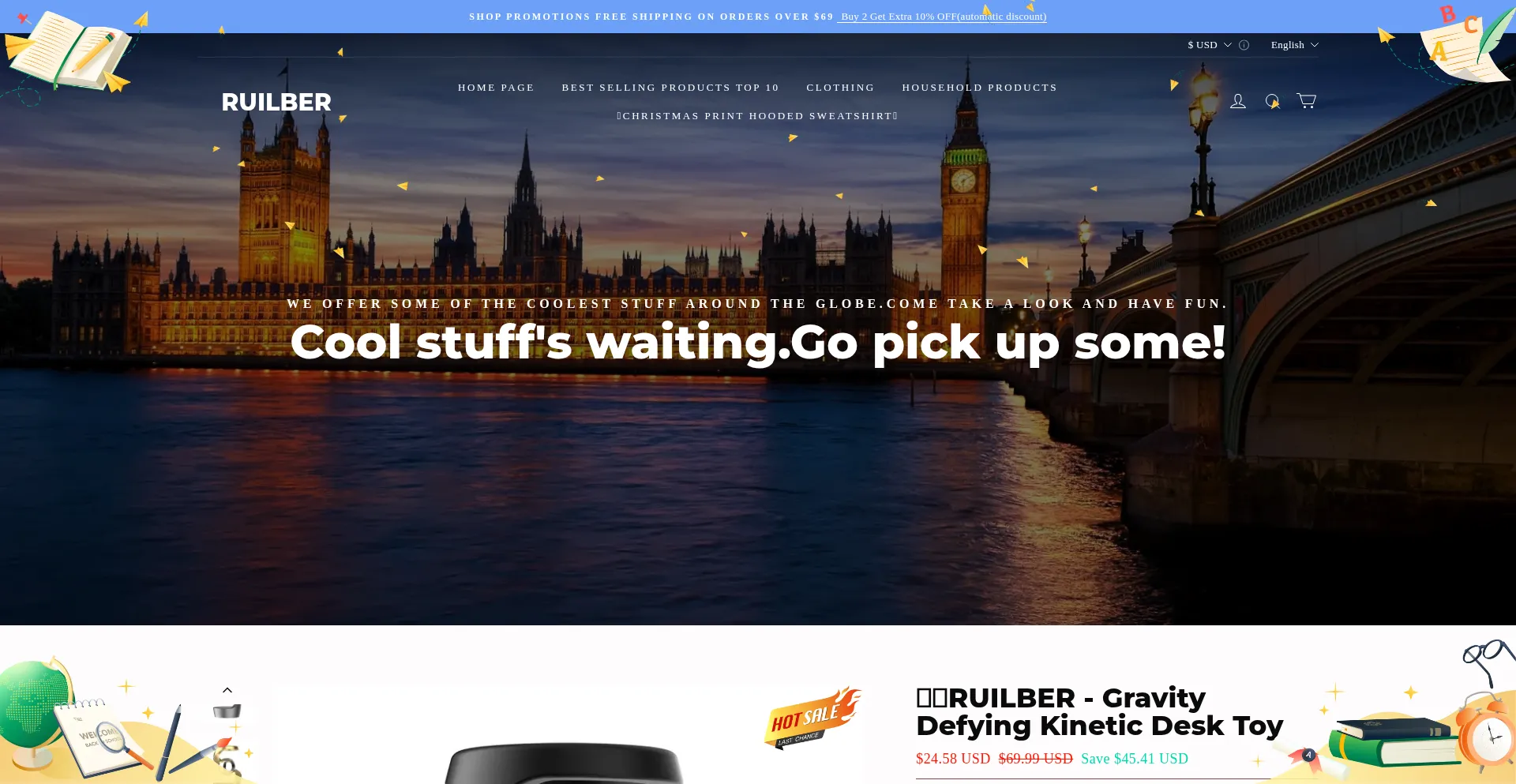 Website screenshot of Ruilber.com