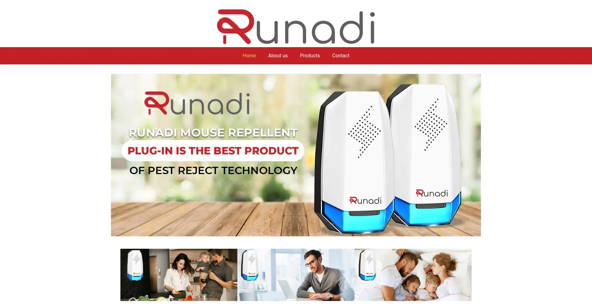 Website screenshot of Runadistore.com