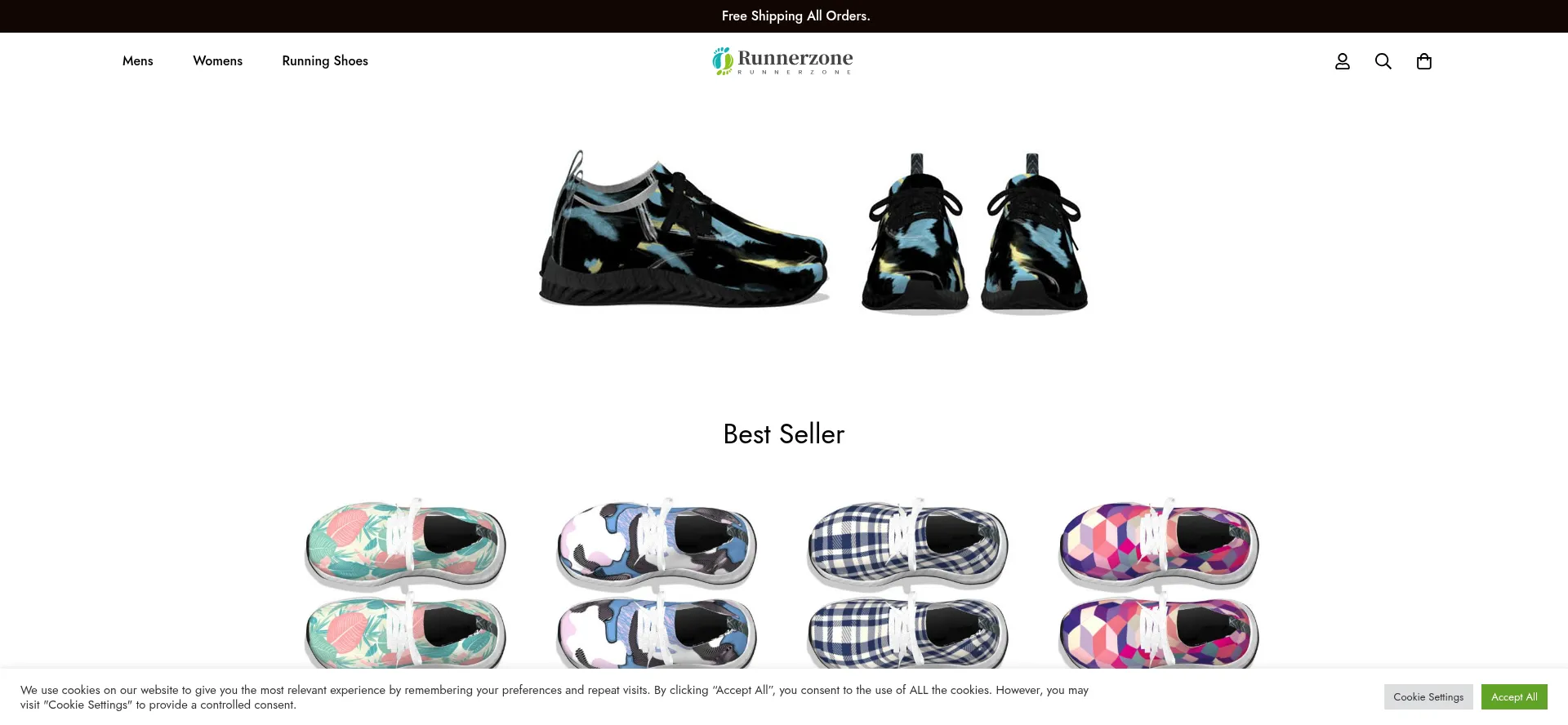 Website screenshot of Runnerzone.co