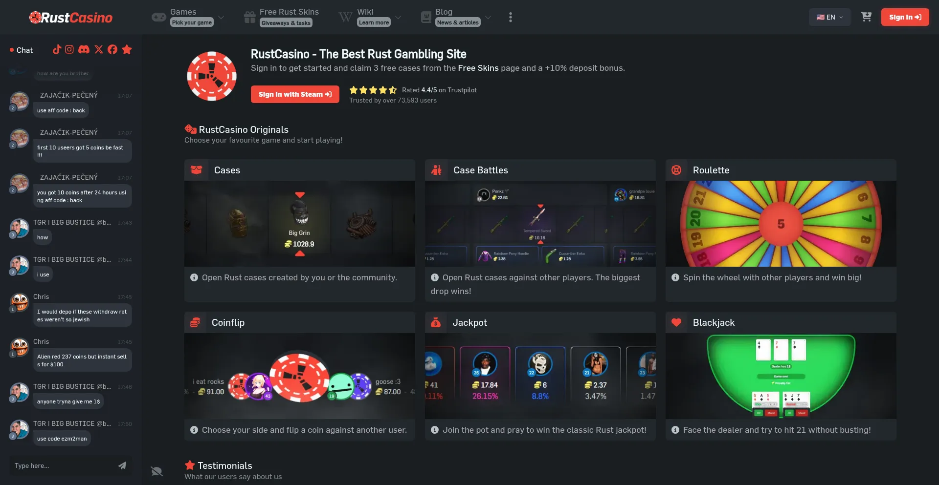 ¿És Seguro y Confiable Rustcasino.com?