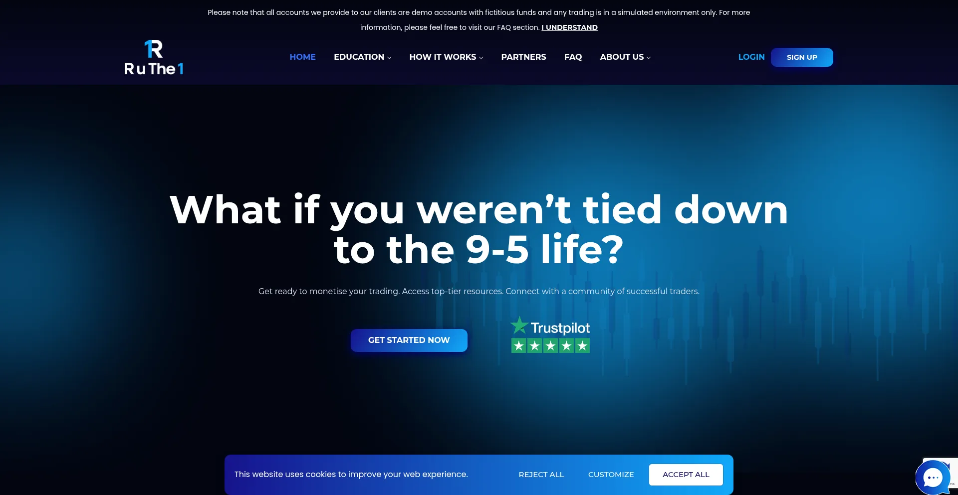 Website screenshot of Ruthe1.com