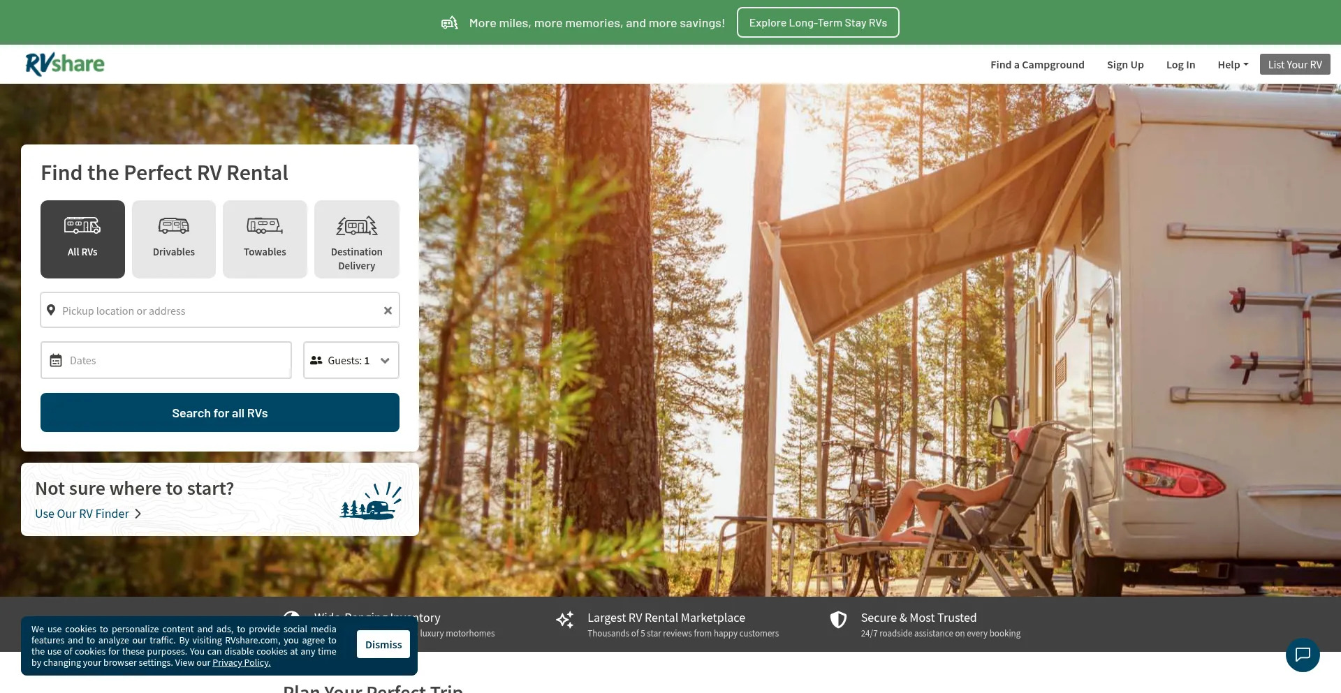 Rvshare.com Screenshot