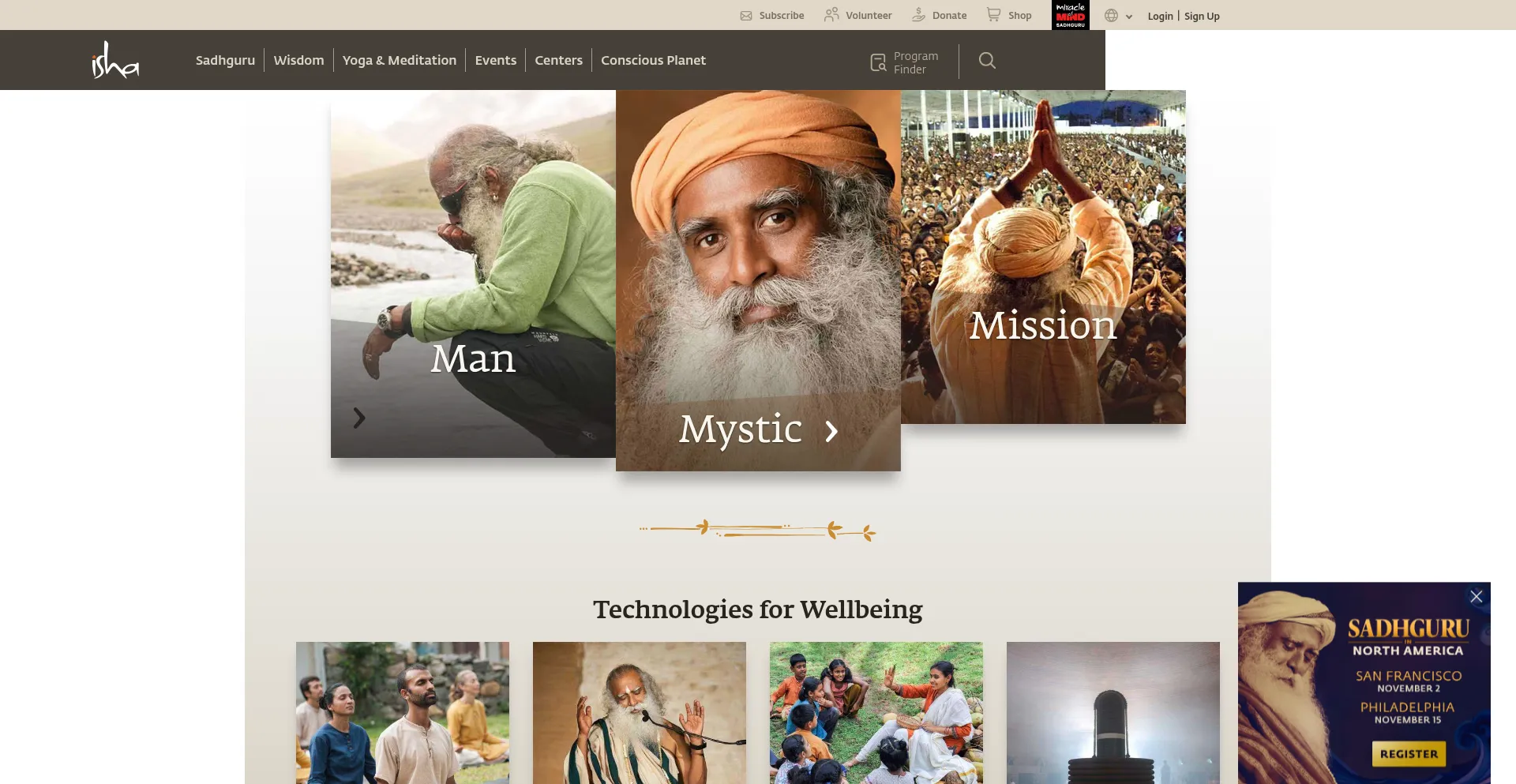 ¿És Seguro y Confiable Sadhguru.org?