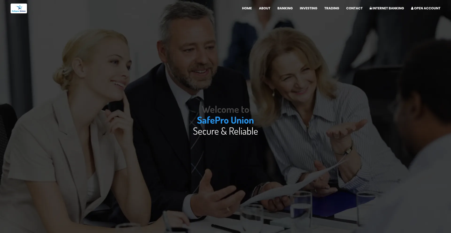 Website screenshot of Safeprounion.com