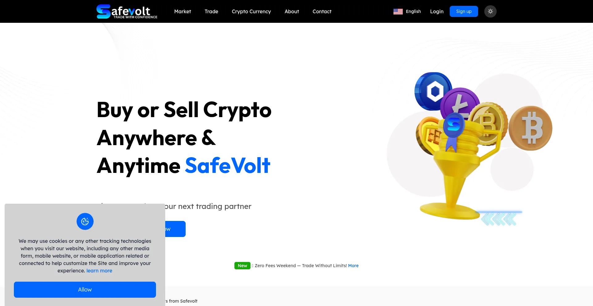 Website screenshot of Safevolt.pro