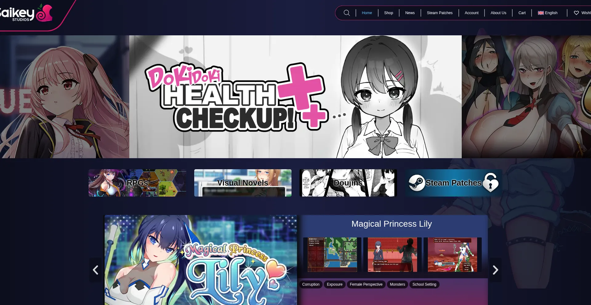 Website screenshot of Saikeystudios.com