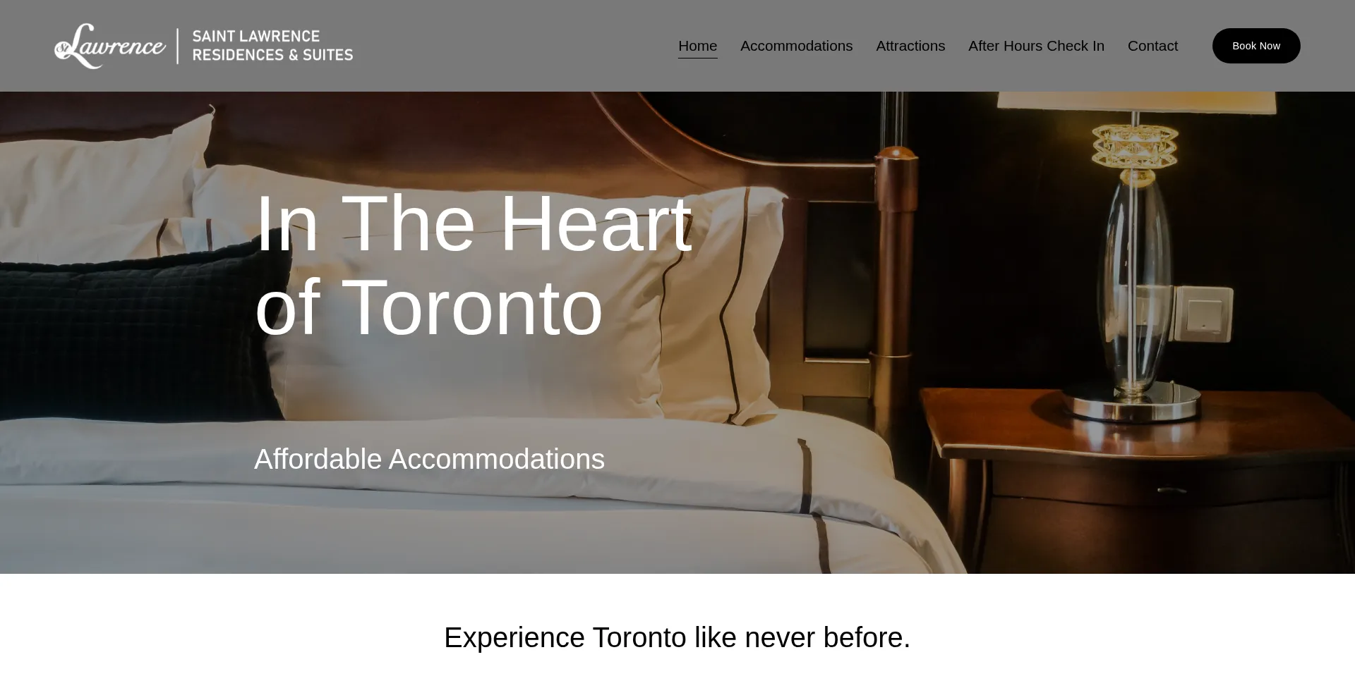 Website screenshot of Saintlawrenceresidences.com