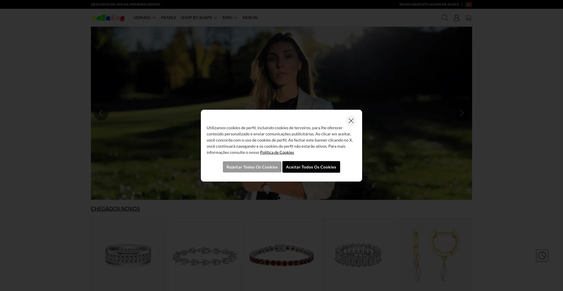 Website screenshot of Saleing.shop