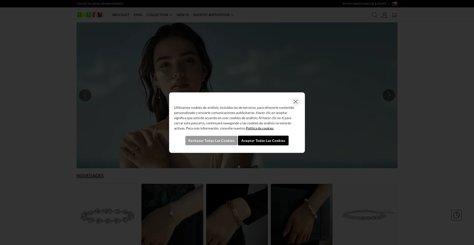 Website screenshot of Salelitrende.shop