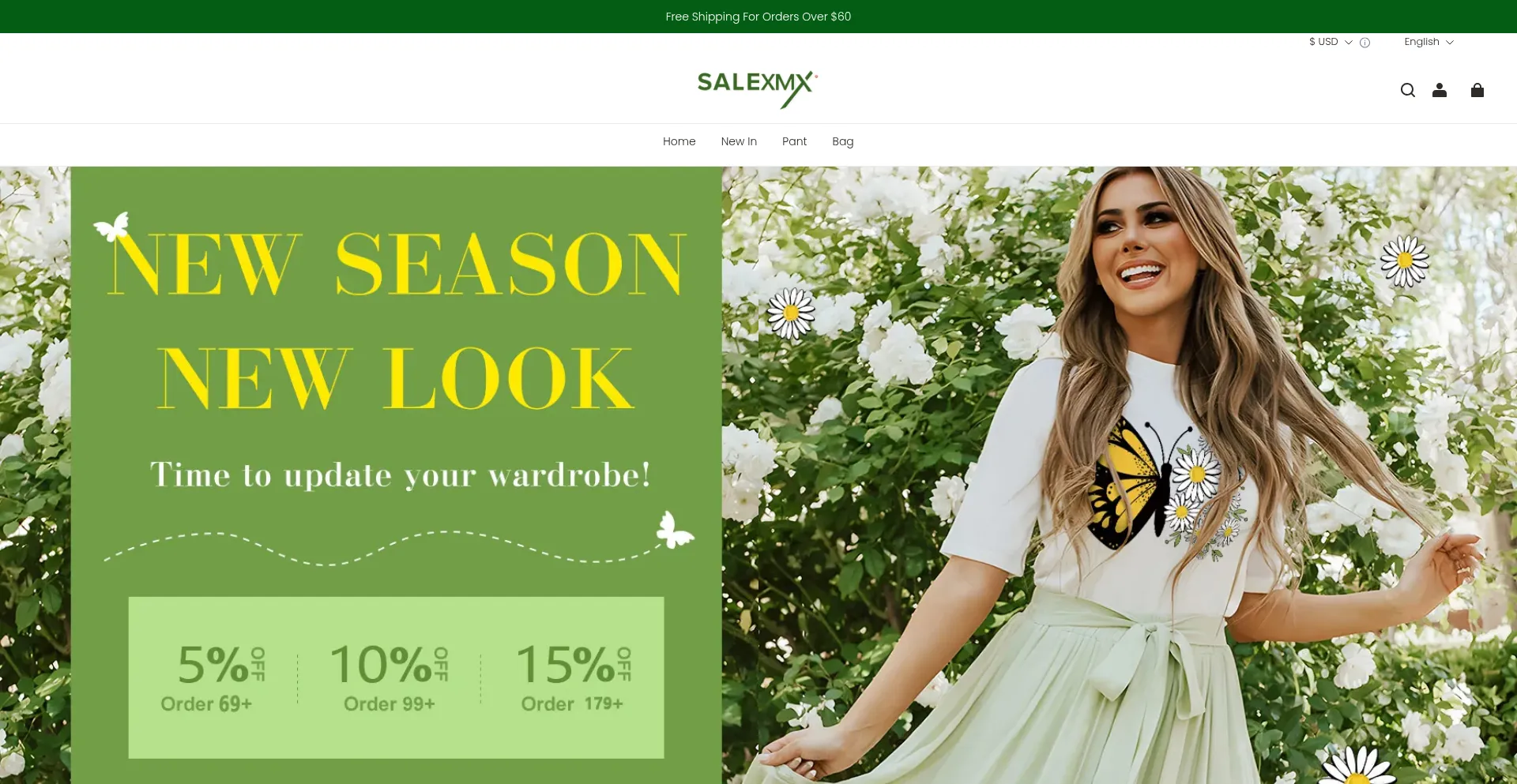 Website screenshot of Salexmx.com