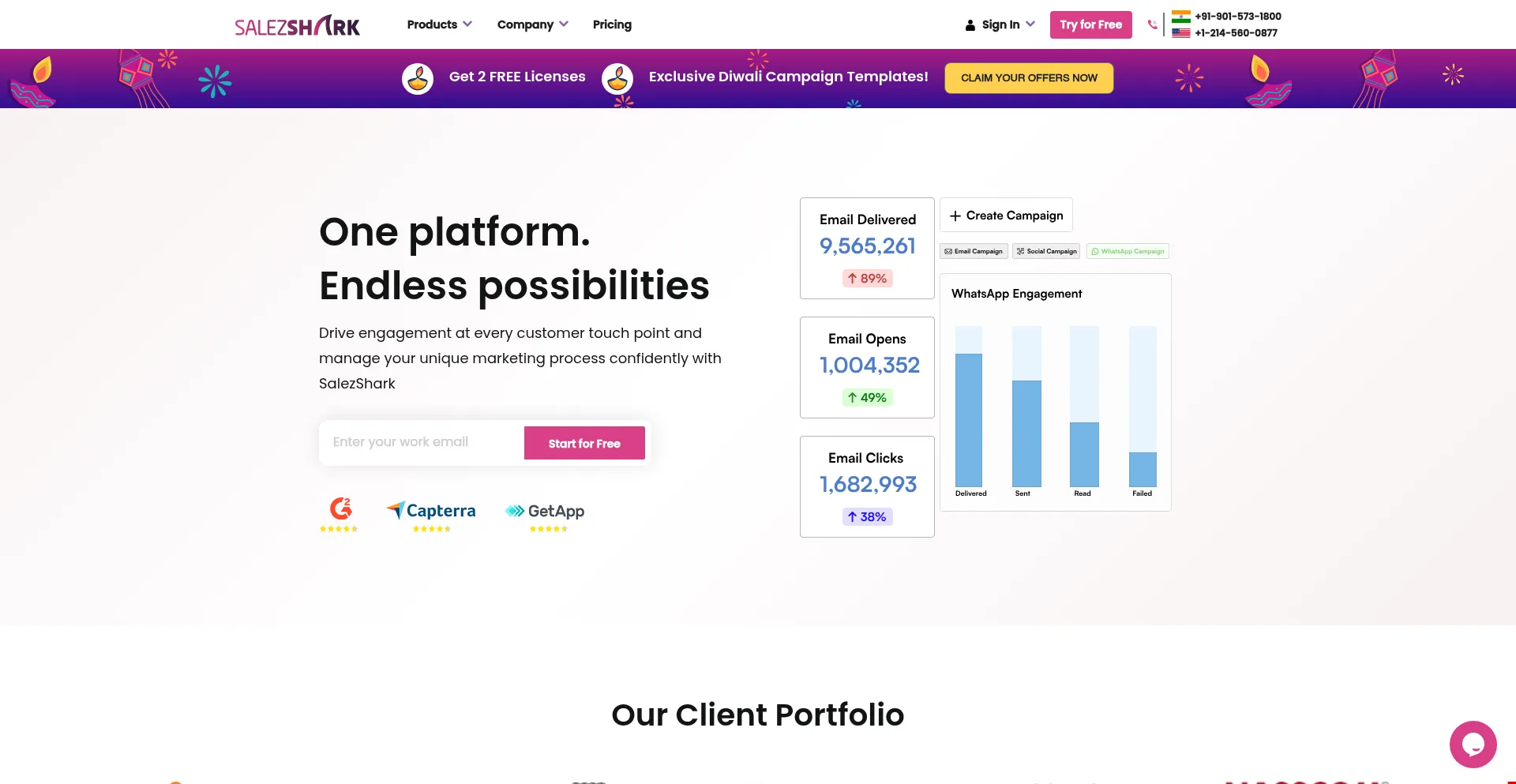 Salezshark.com Screenshot