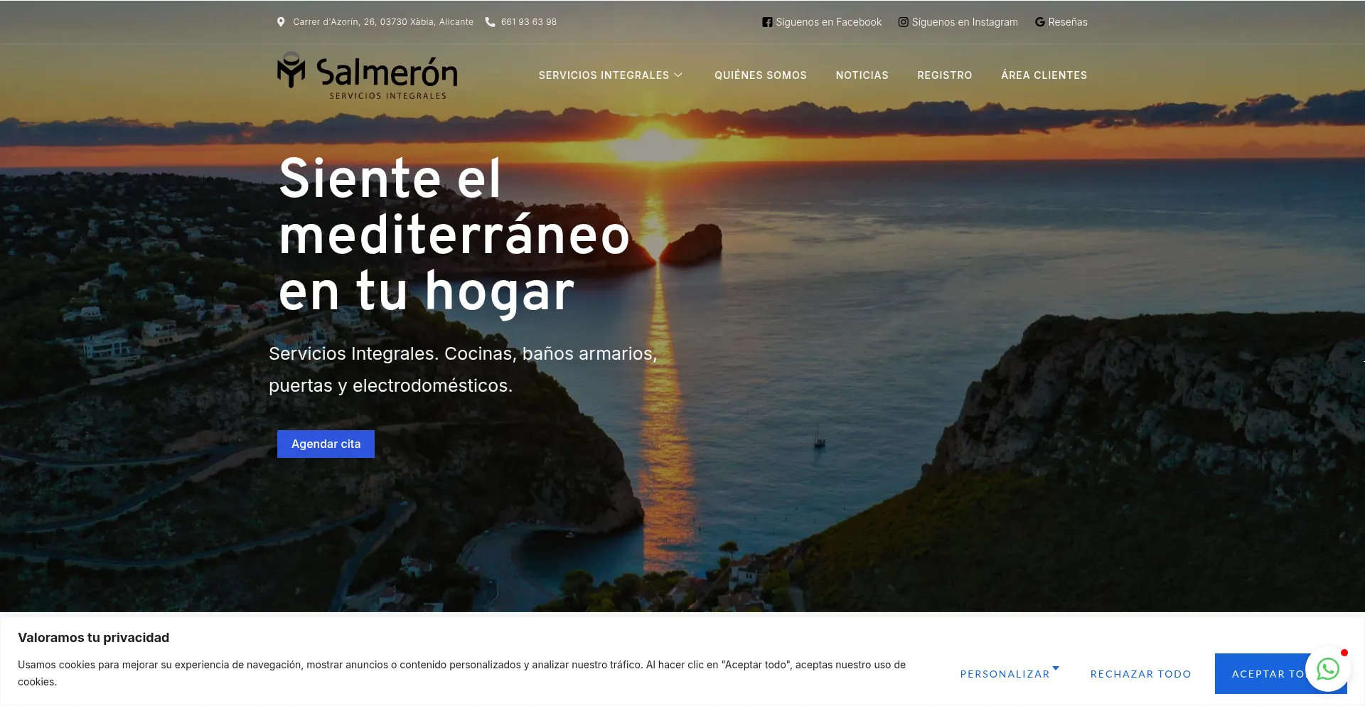 Salmeroncuines.com Screenshot
