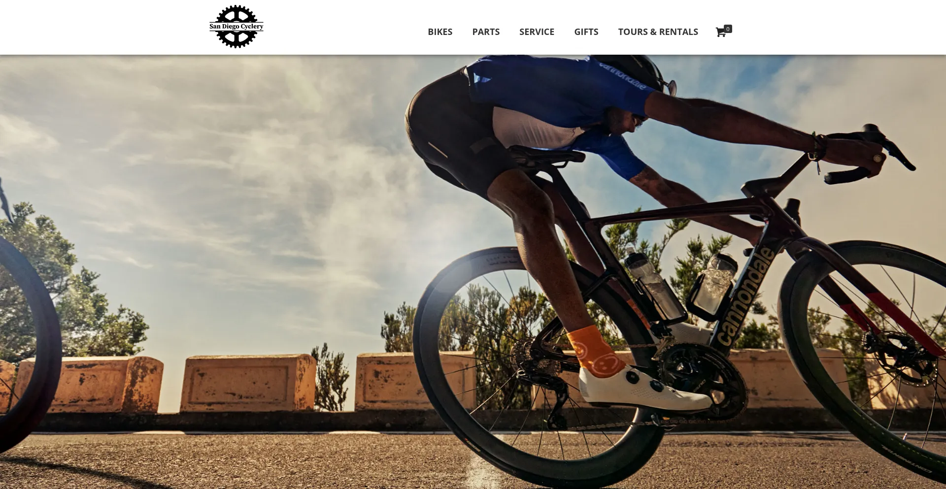 Website screenshot of Sandiegocyclery.com