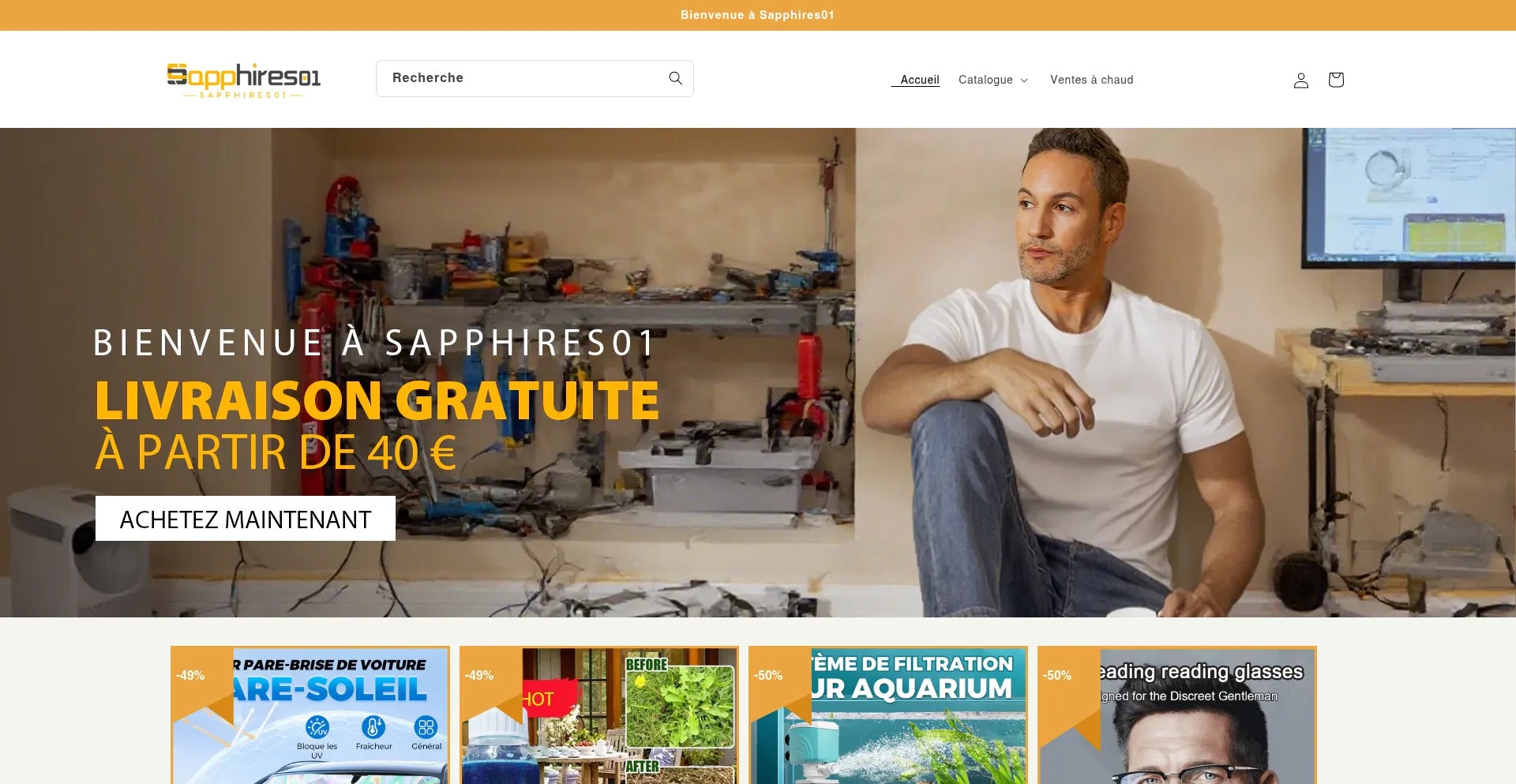 Website screenshot of Sapphires01.com