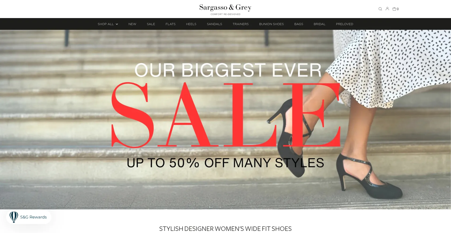 Website screenshot of Sargassoandgrey.com