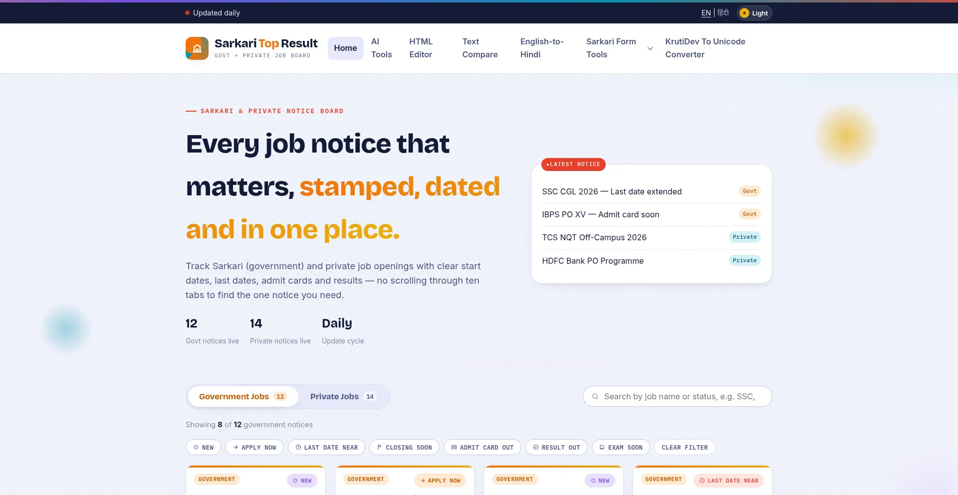 Sarkaritopresult.com