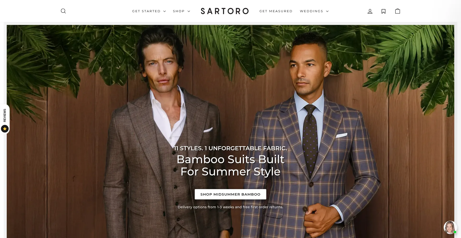 Website screenshot of Sartoro.co