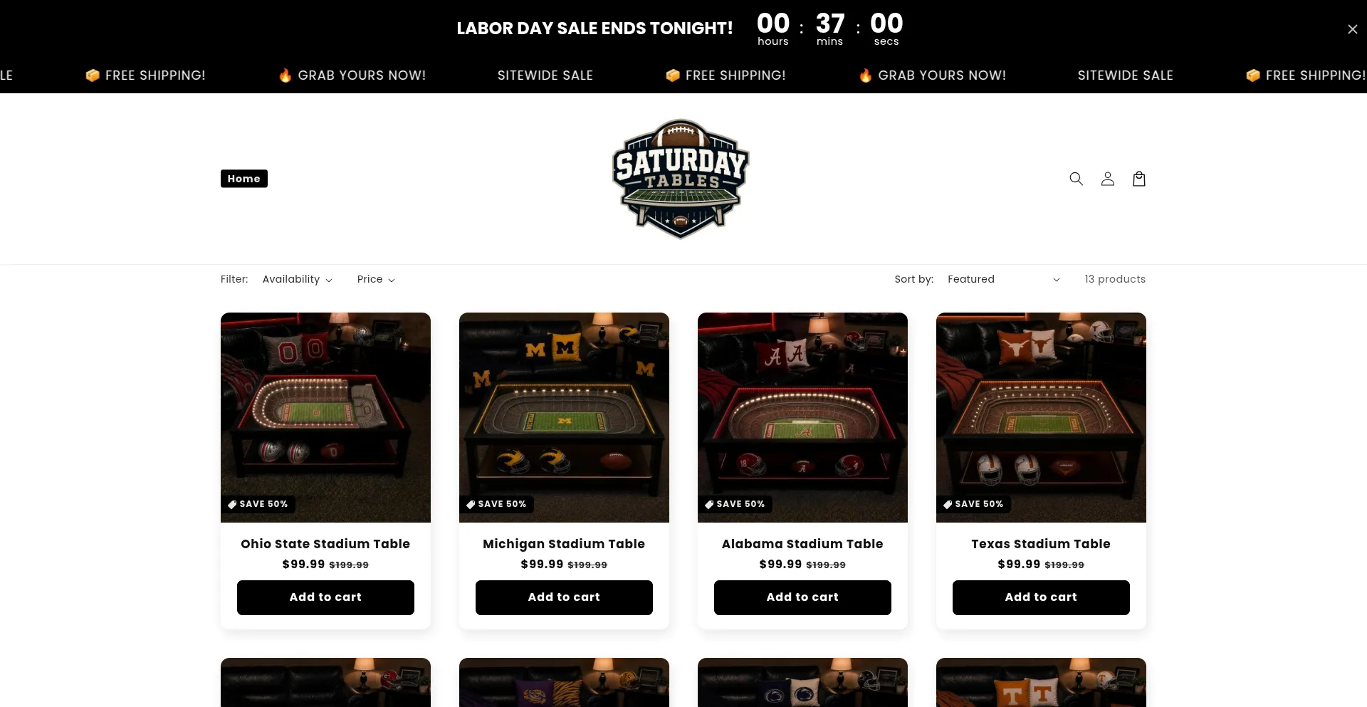 Saturdaytables.com