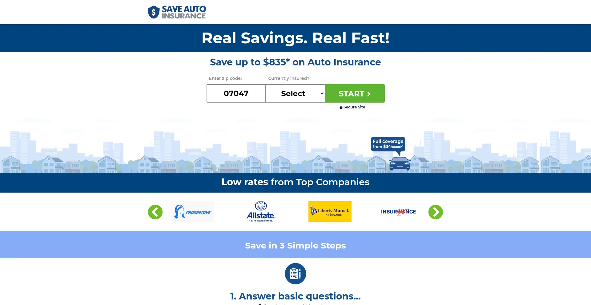 ¿És Seguro y Confiable Saveautoinsurance.com?