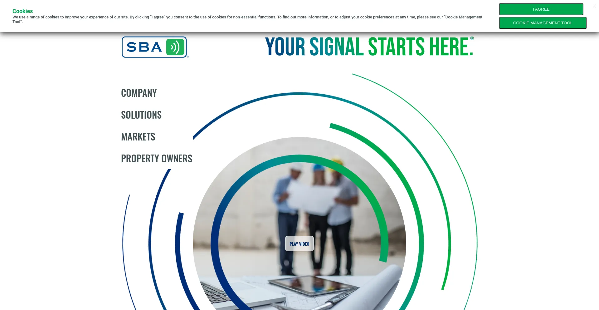 Website screenshot of Sbasite.com