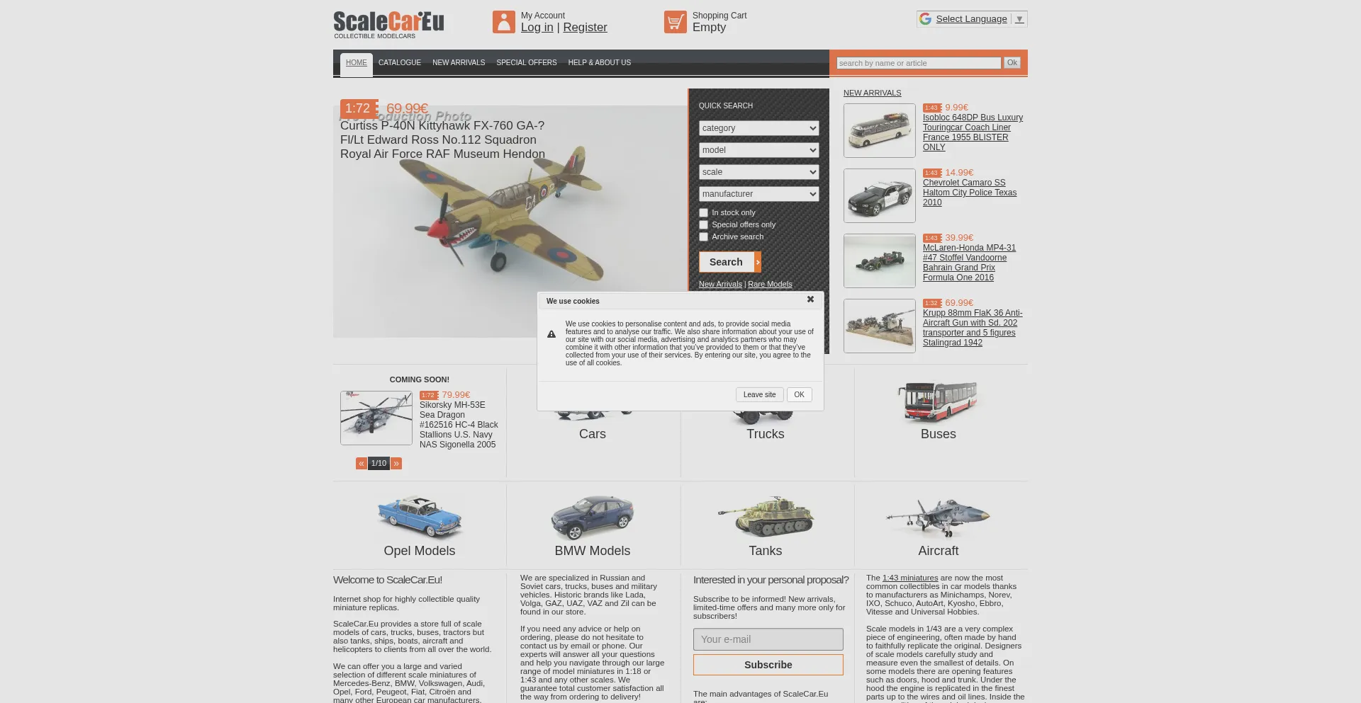 Scalecar.eu Screenshot