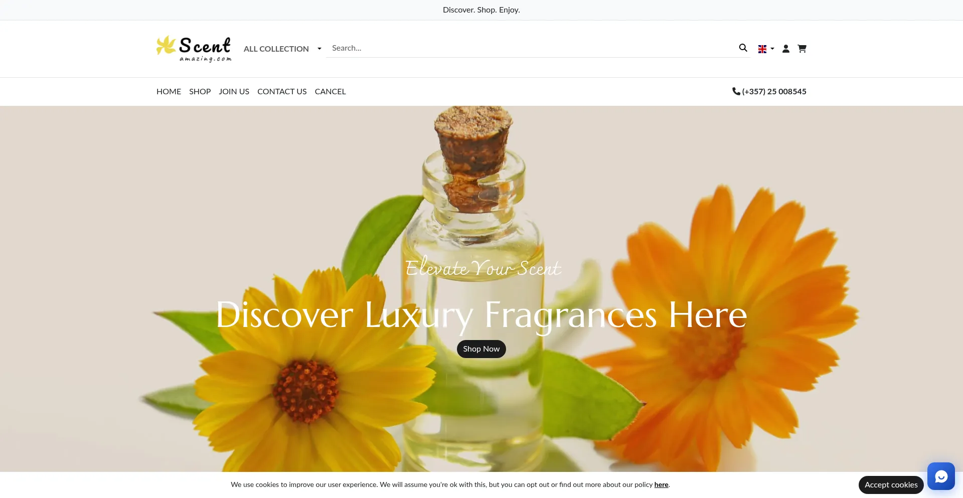 Scentamazing.com Screenshot