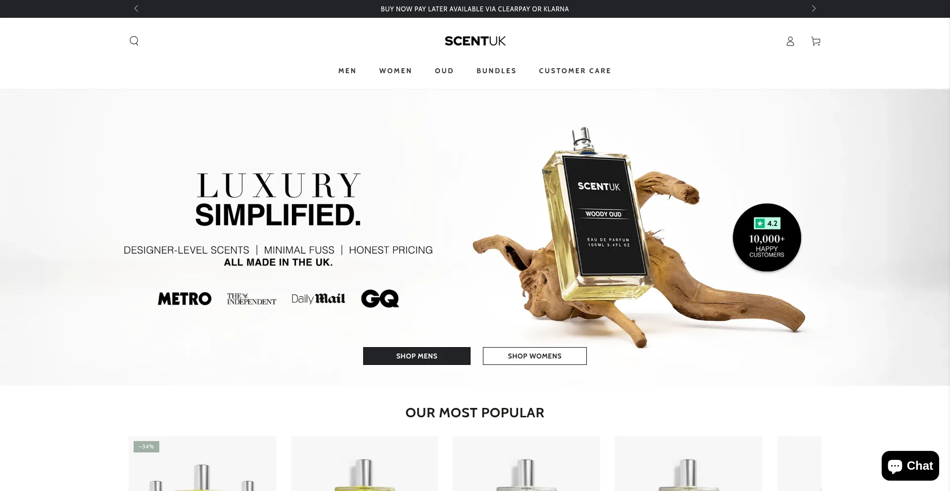 Scentuk.com Screenshot