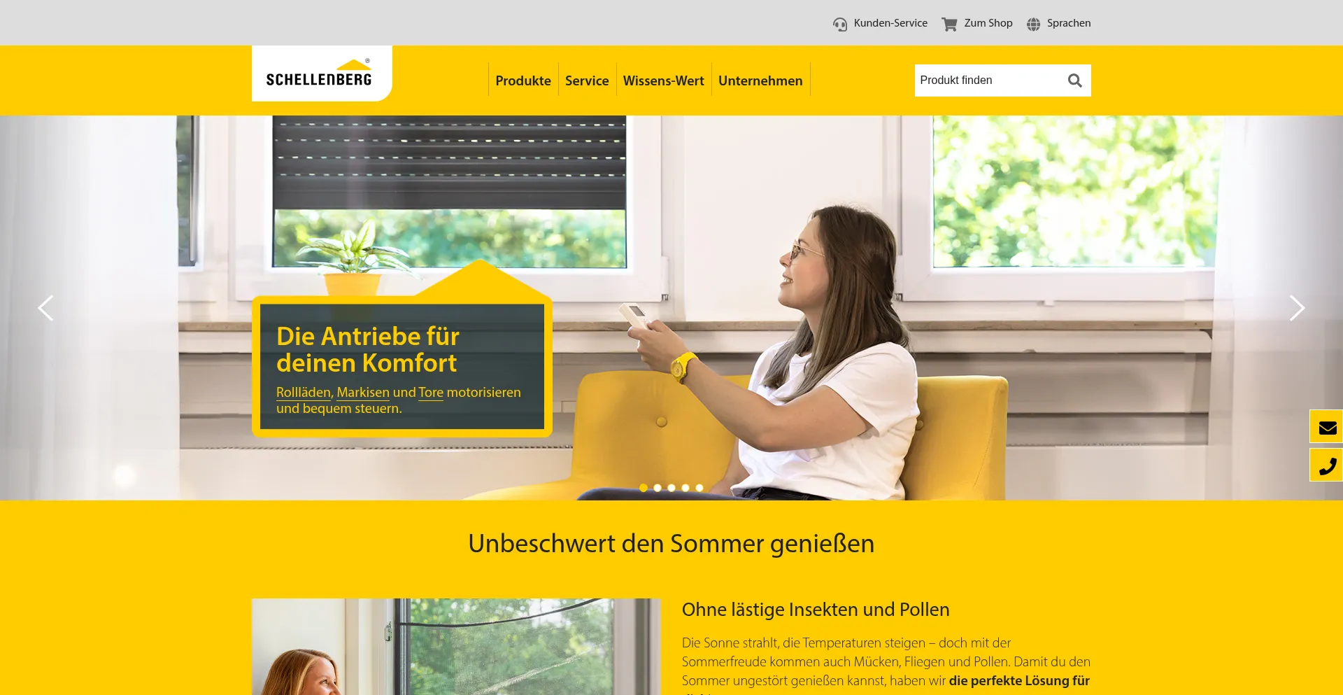 Schellenberg.de Screenshot