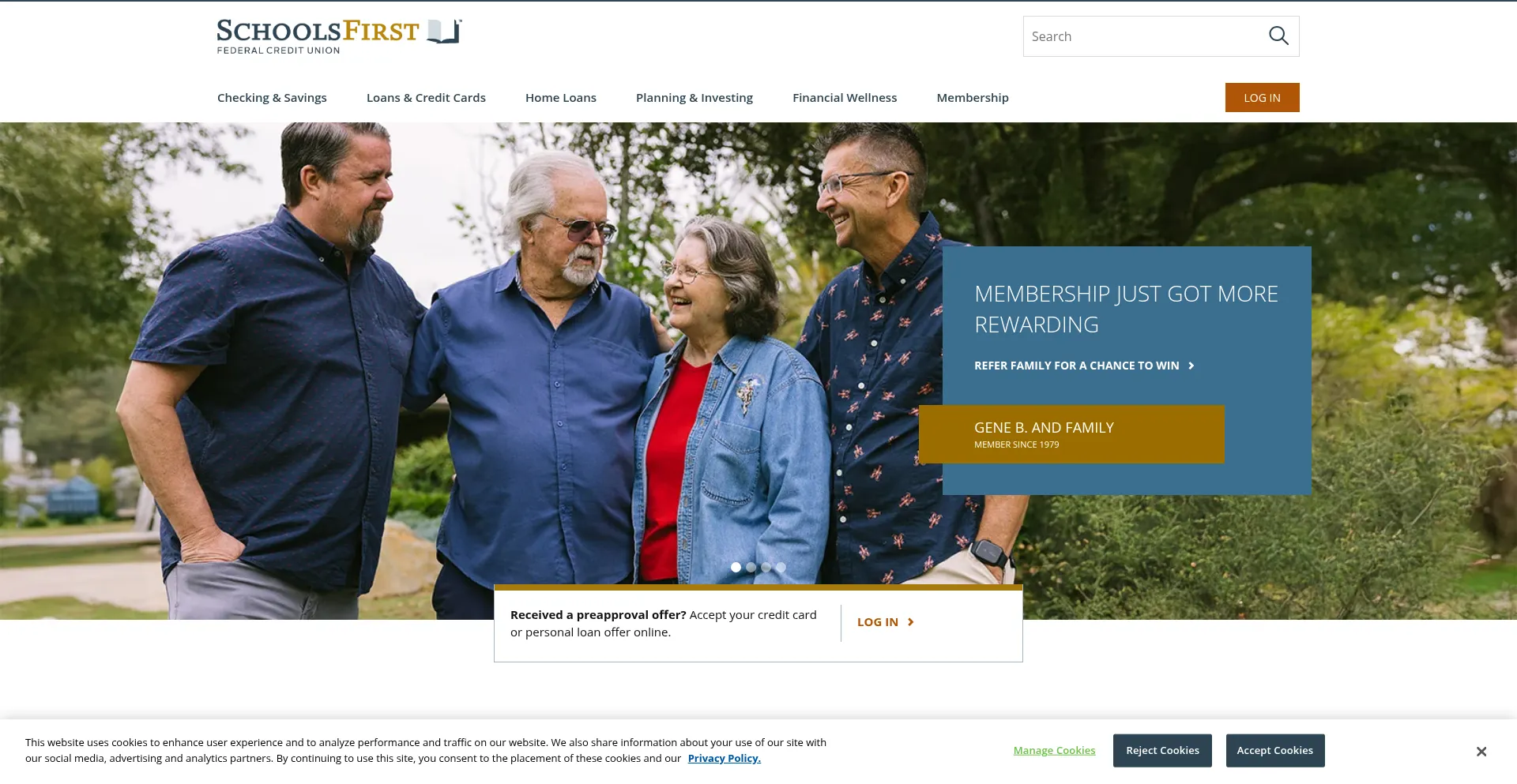Schoolsfirstfcu.org Screenshot