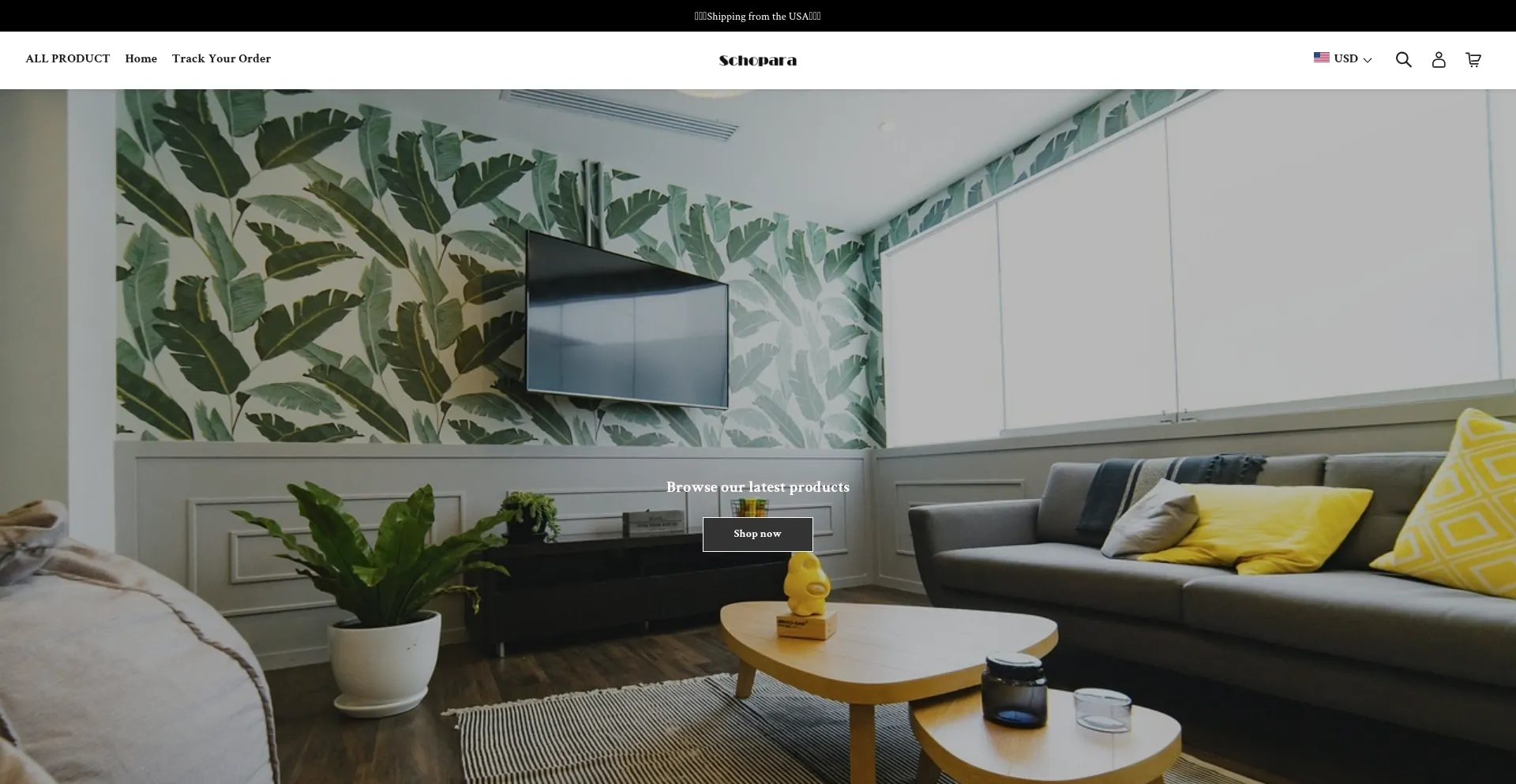 Website screenshot of Schopara.com