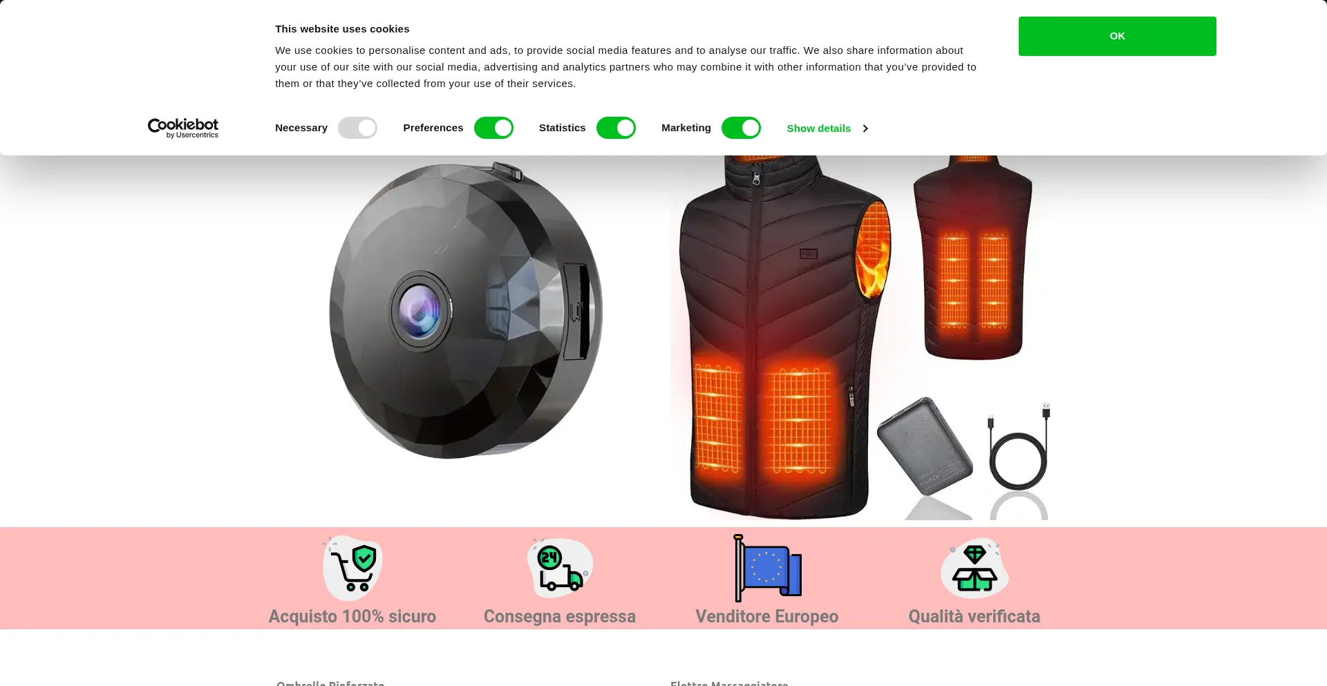 Website screenshot of Scontoaffari.com