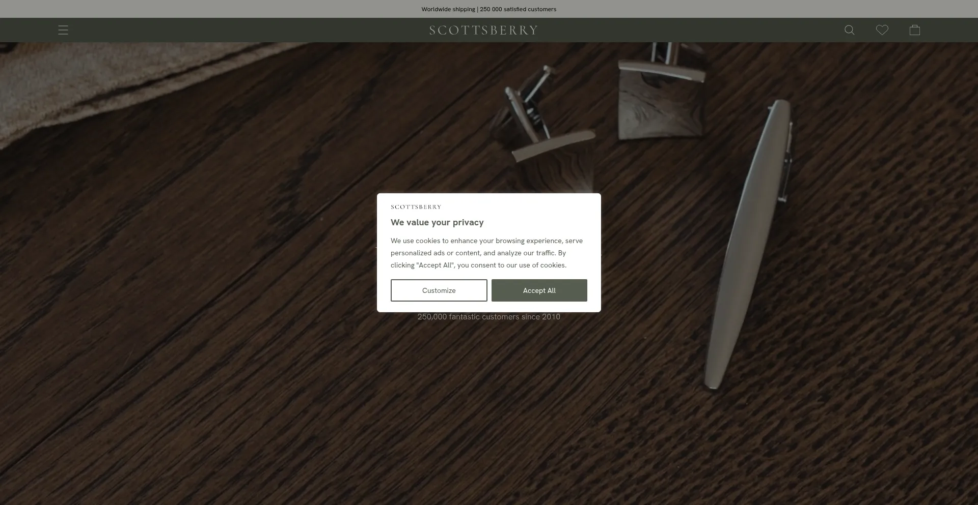 Website screenshot of Scottsberry.com