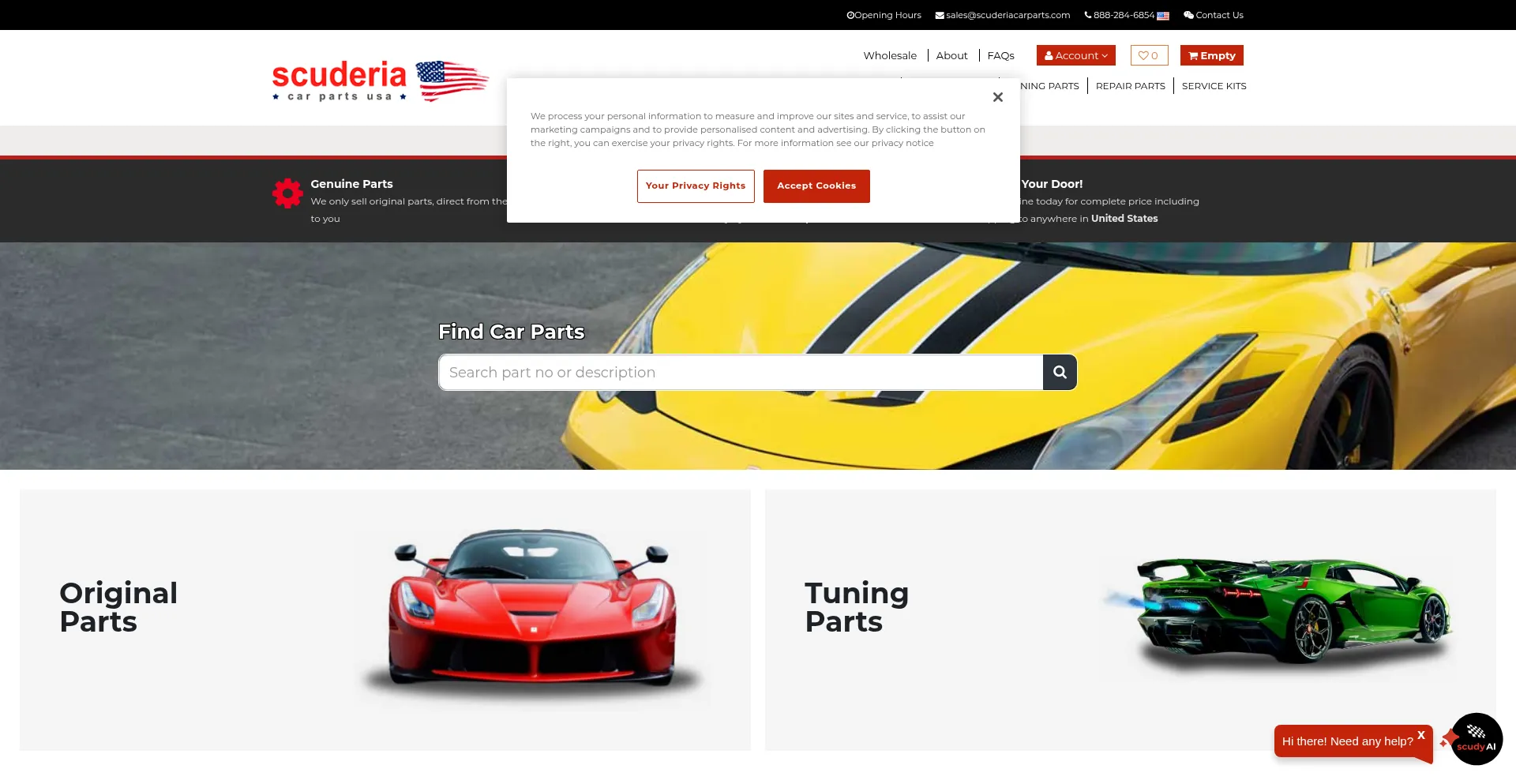 ¿És Seguro y Confiable Scuderiacarparts.com?