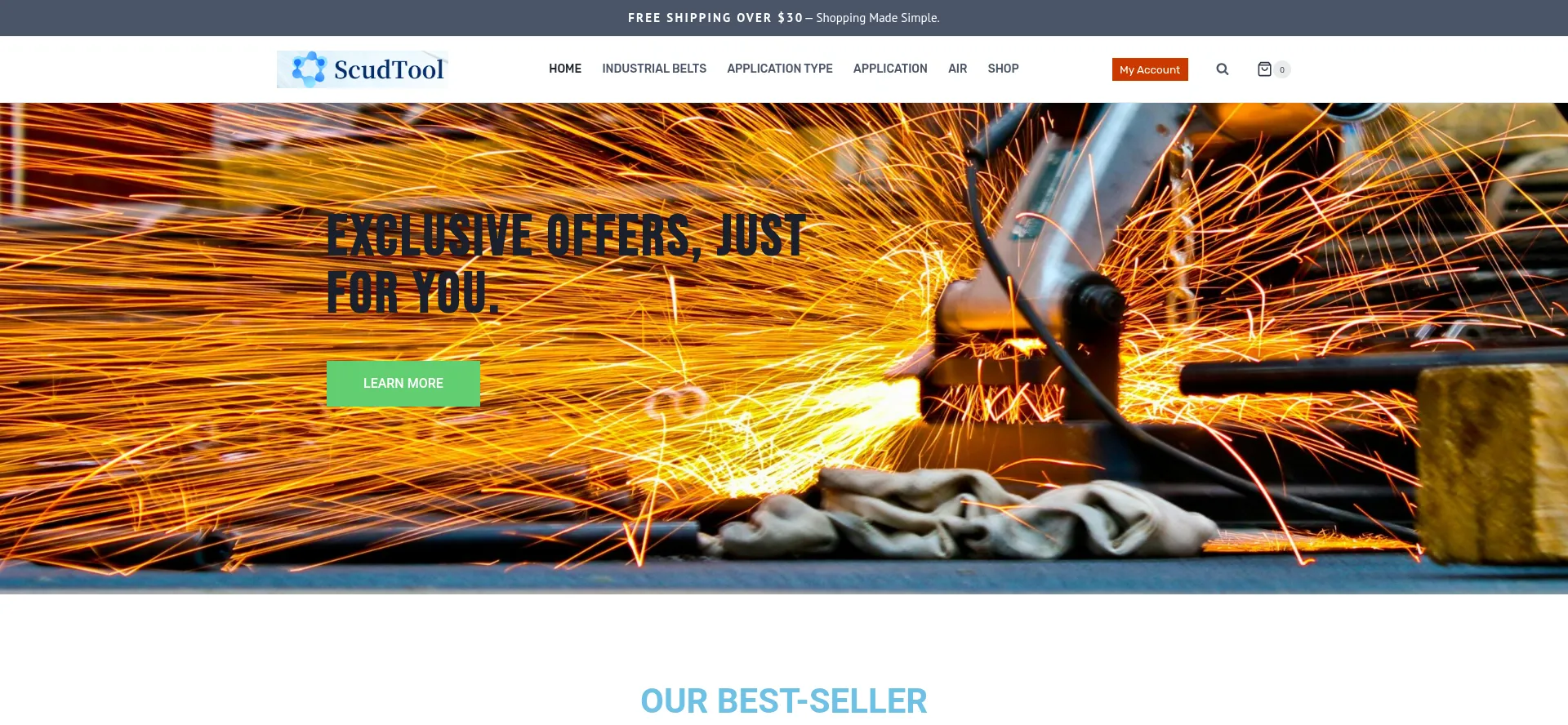 Website screenshot of Scudtool.com