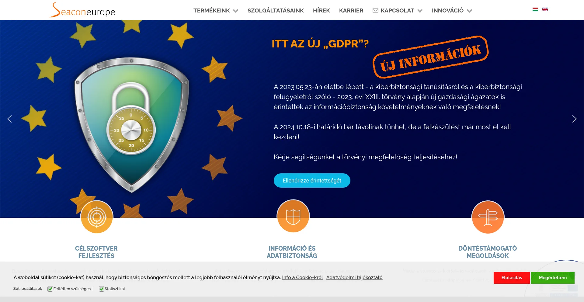 Website screenshot of Seacon-tech.com