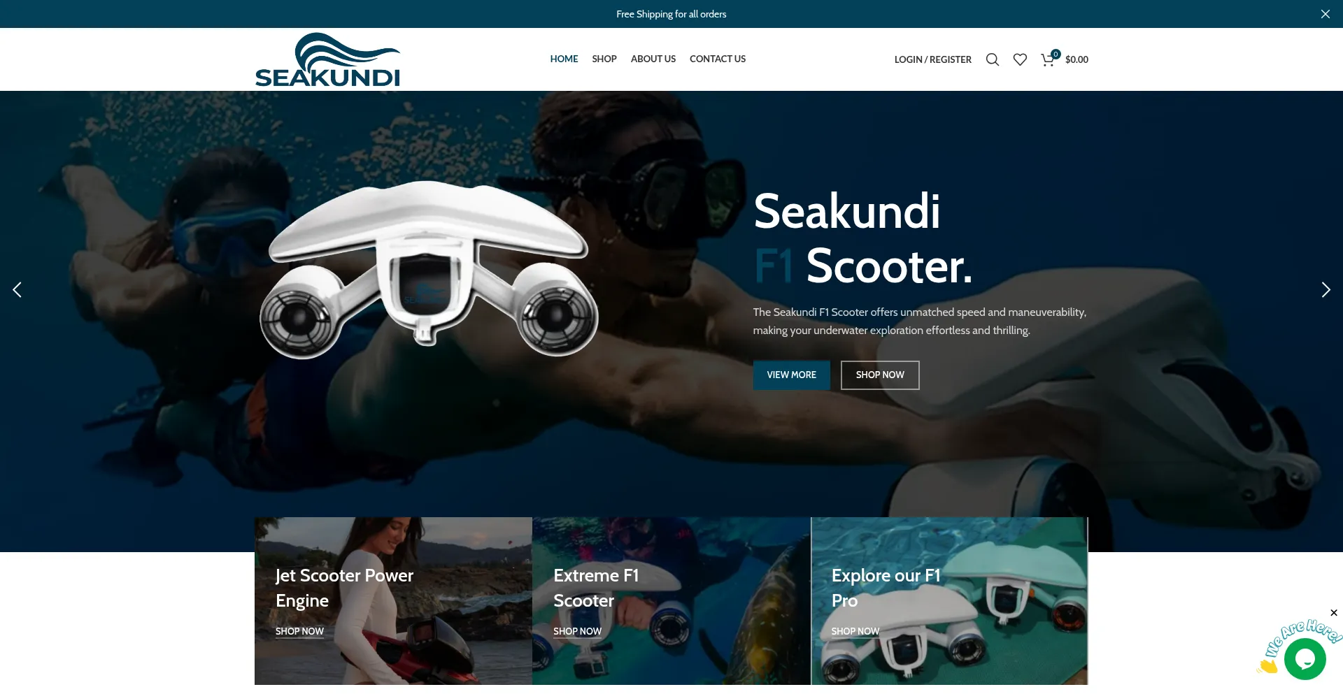 Website screenshot of Seakundi.com