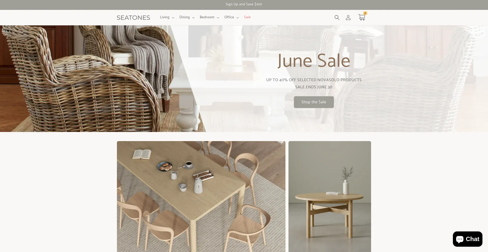Website screenshot of Seatones.com.au