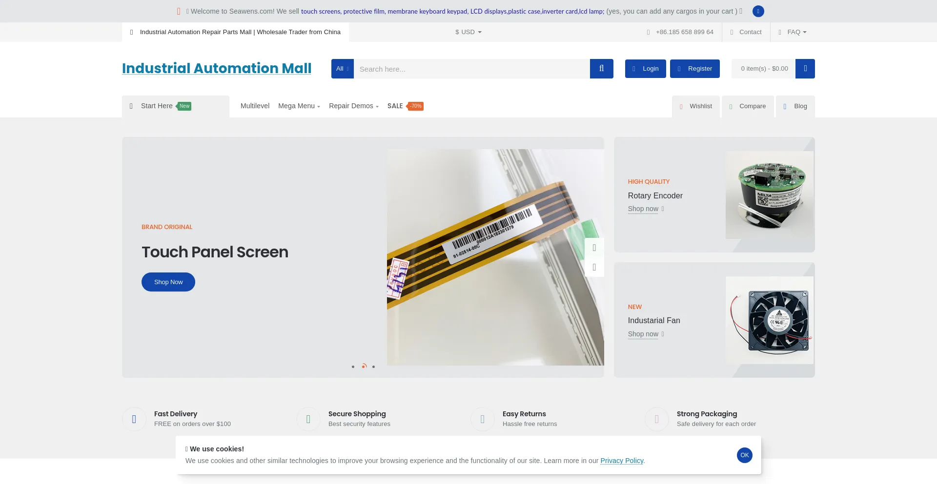 Website screenshot of Seawens.com