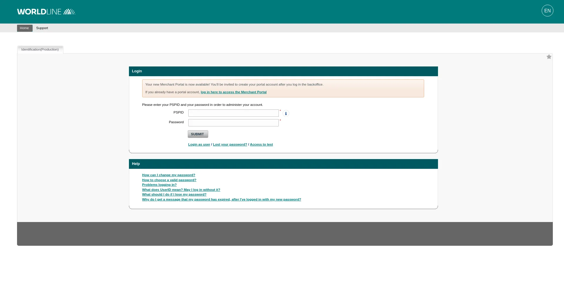 Website screenshot of Secure.ogone.com