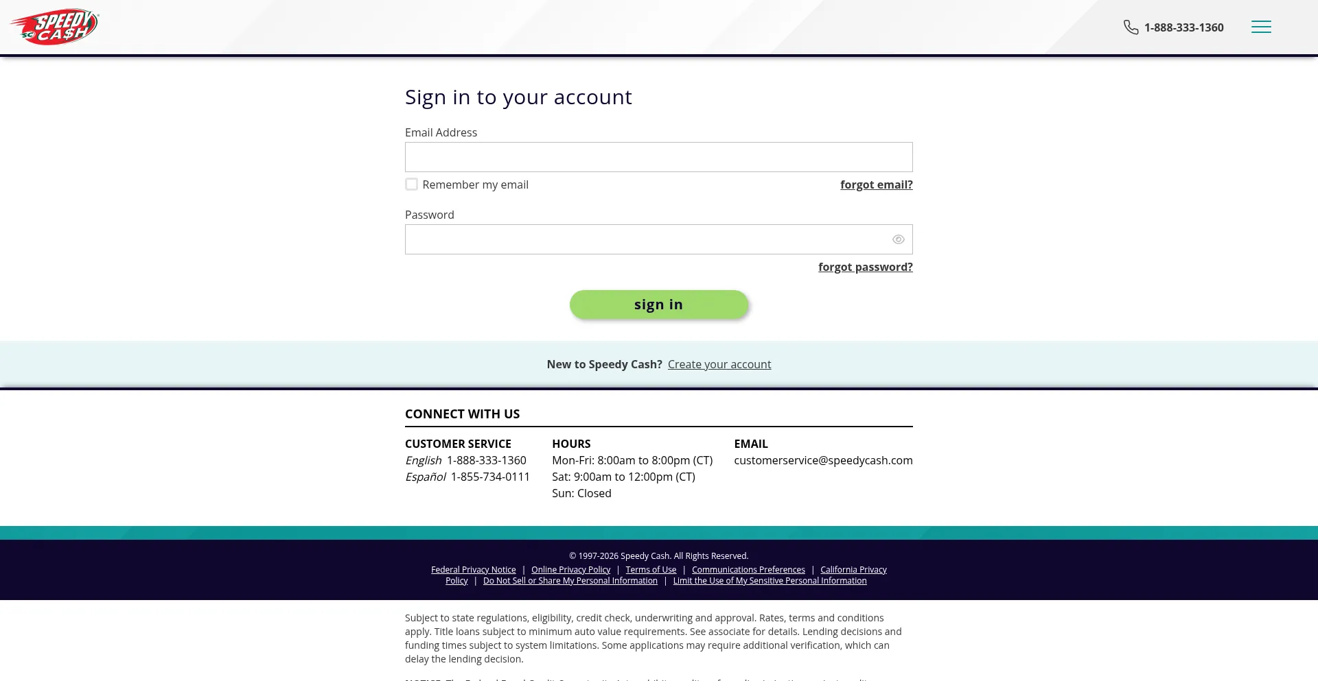 Secure.speedycash.com