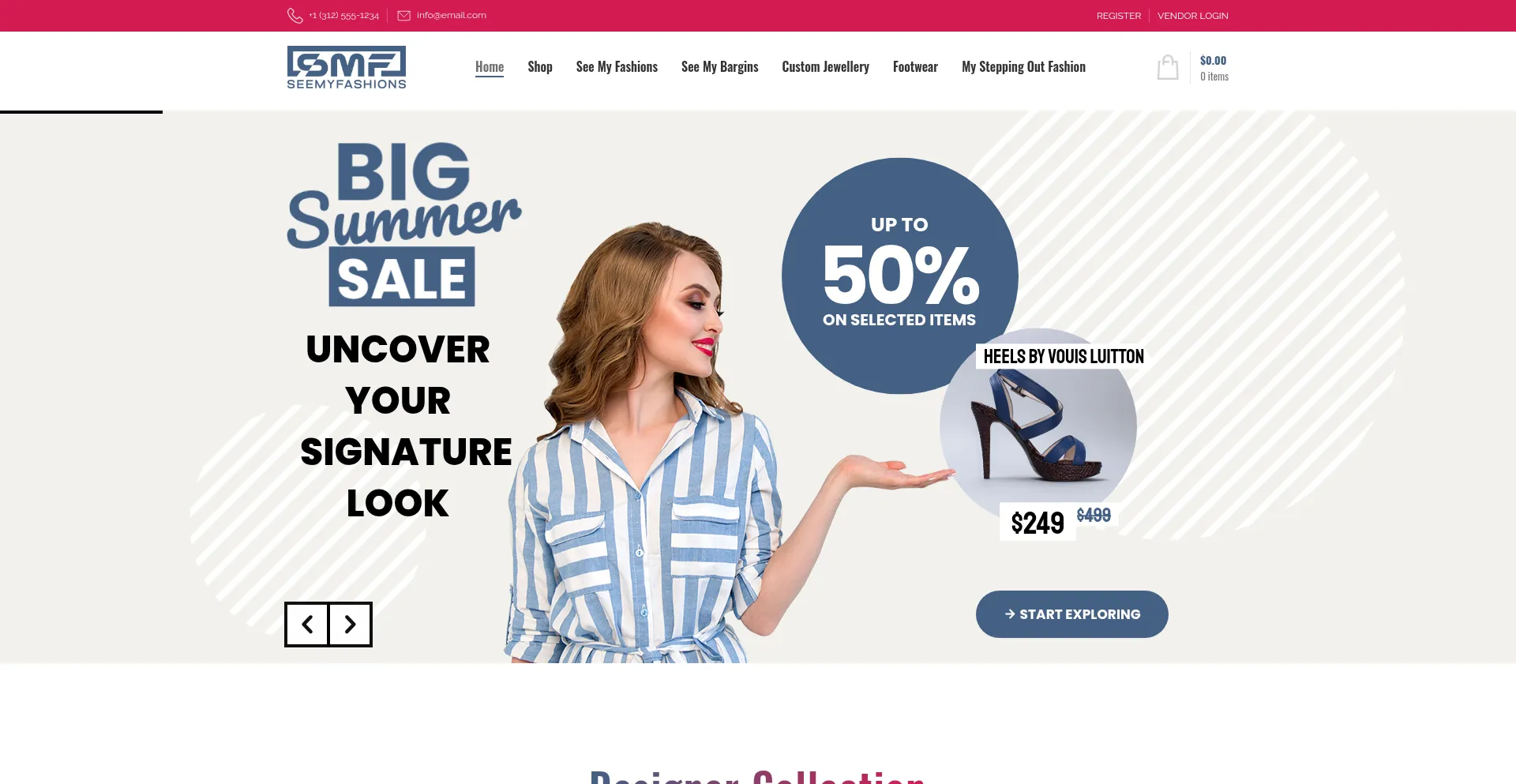 Website screenshot of Seemyfashions.com