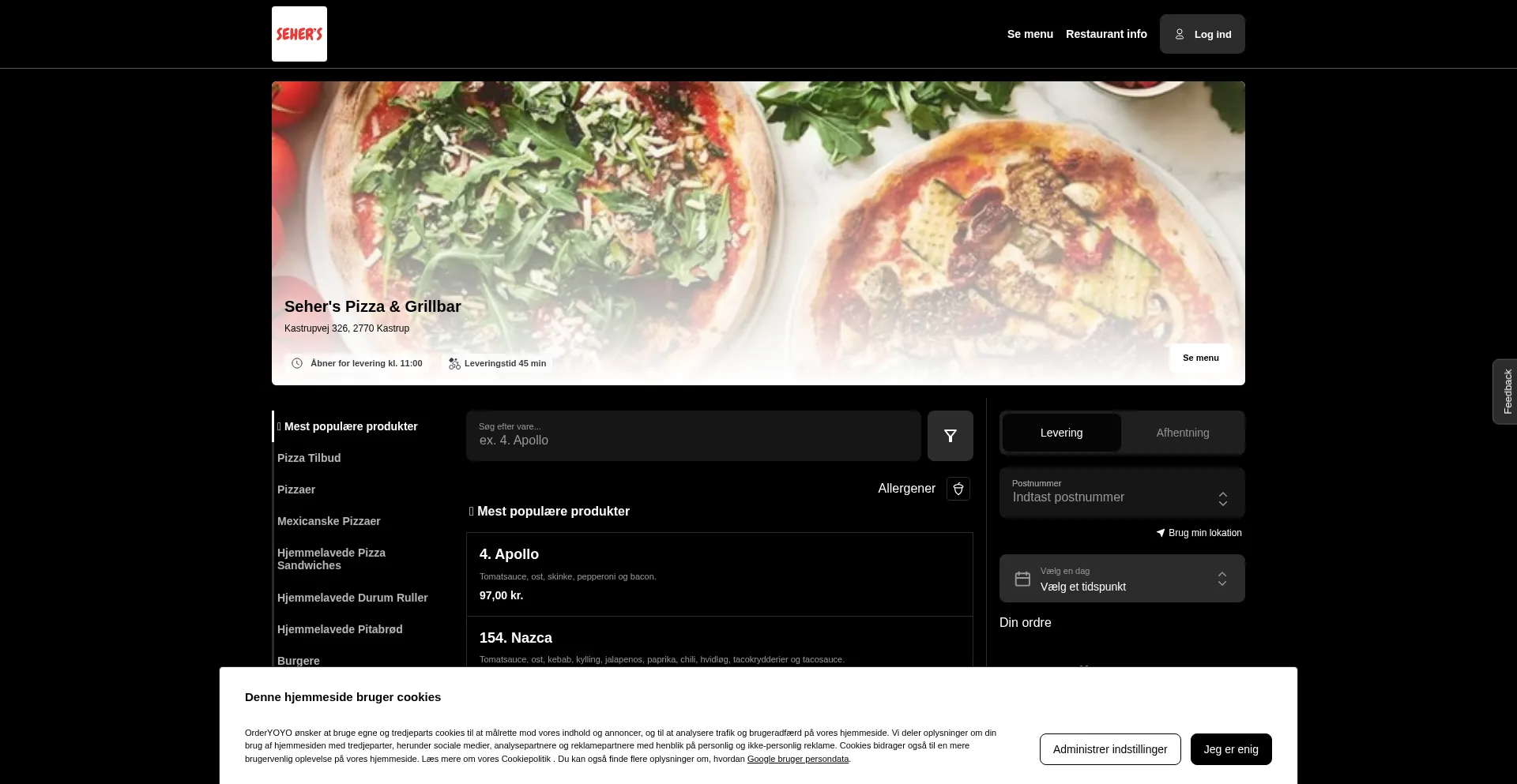 Sehers-pizza.dk