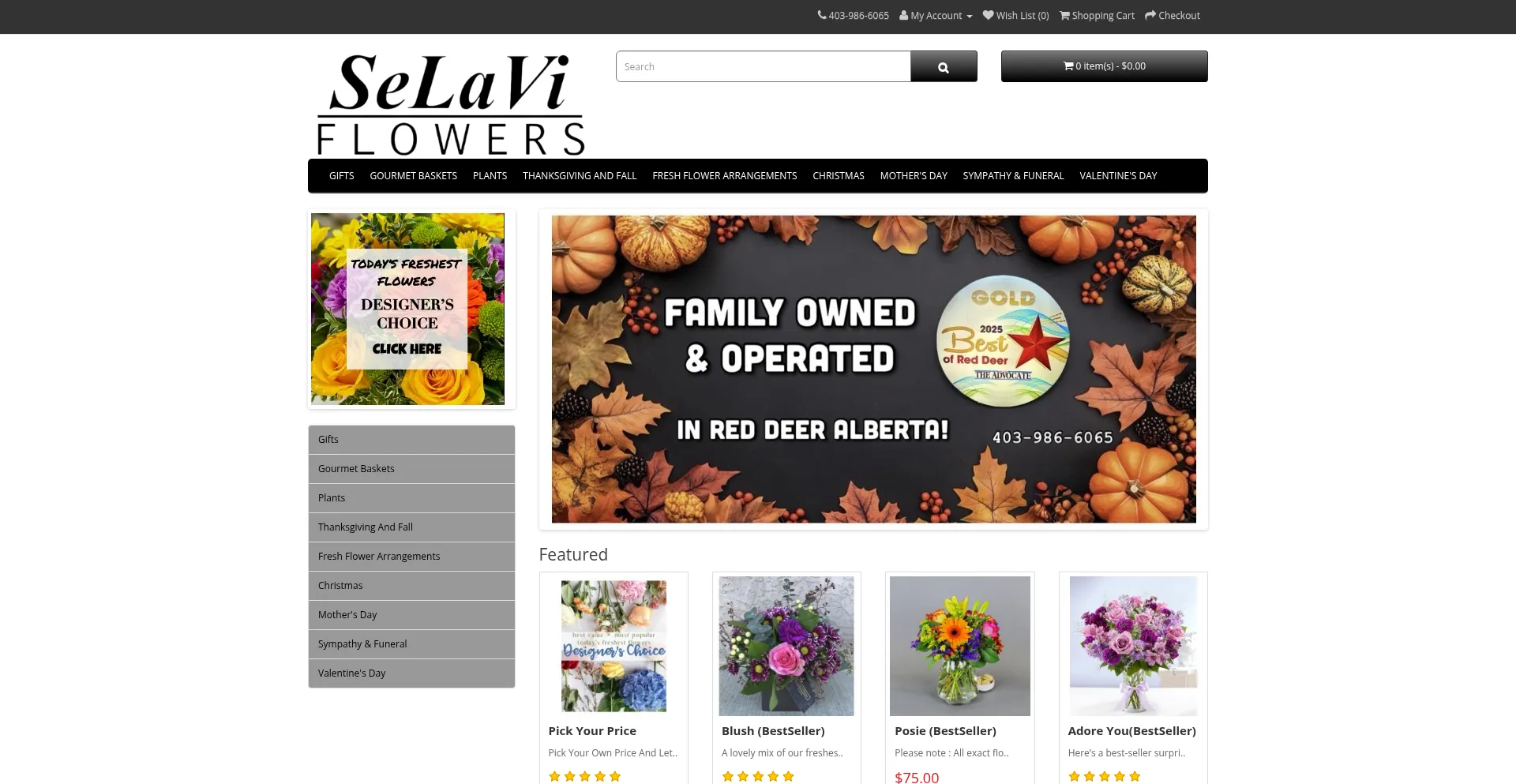 ¿És Seguro y Confiable Selaviflowers.ca?