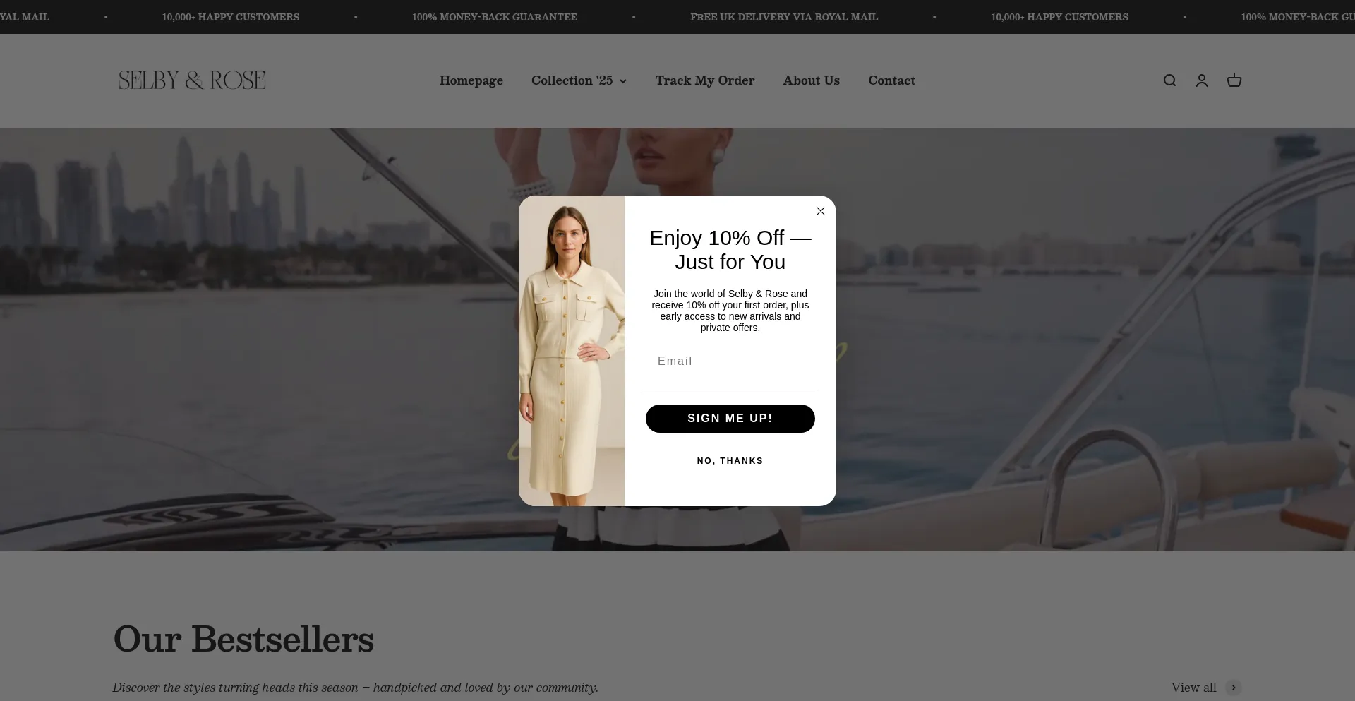 Website screenshot of Selbyandrose.com