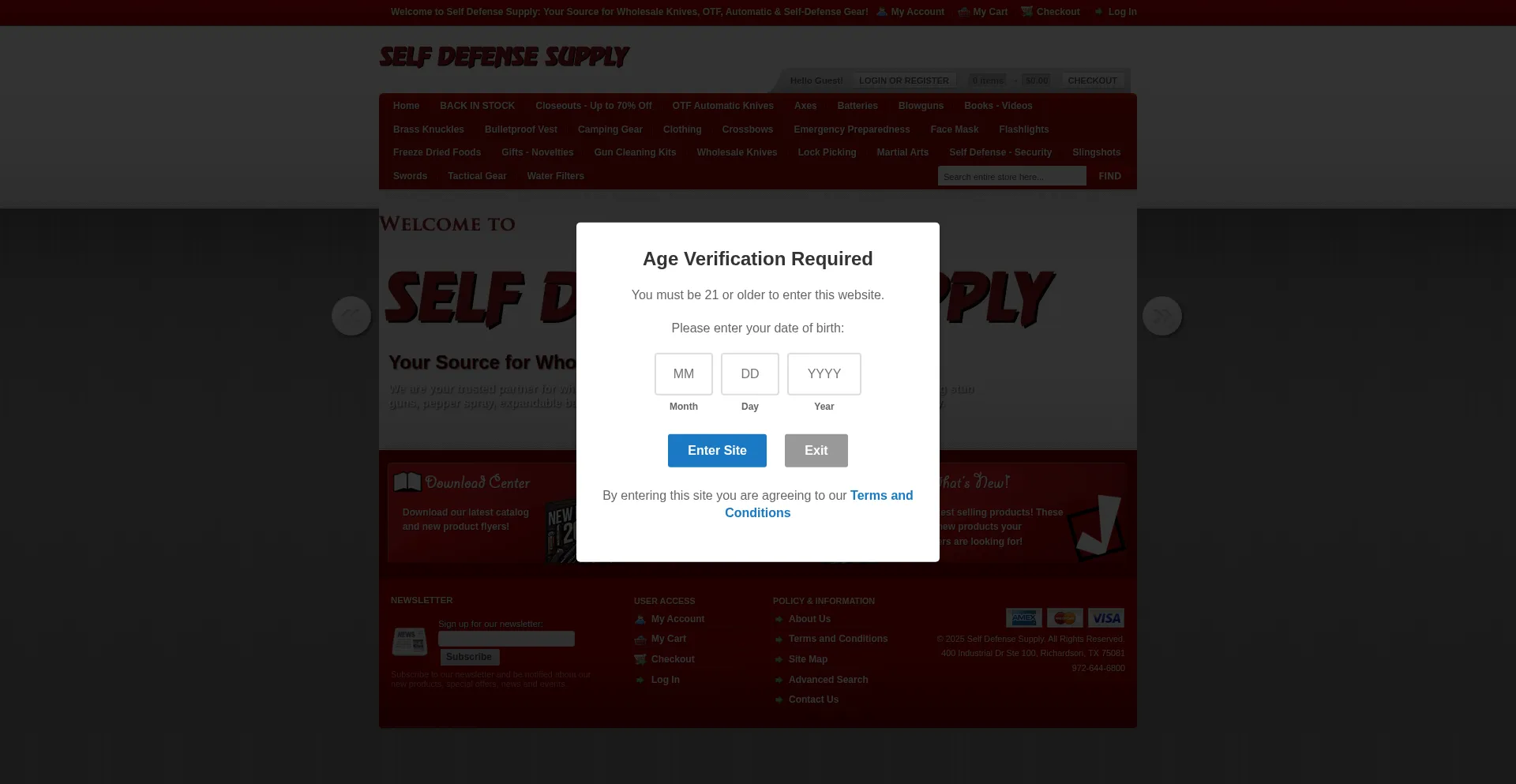 ¿És Seguro y Confiable Selfdefensesupply.com?