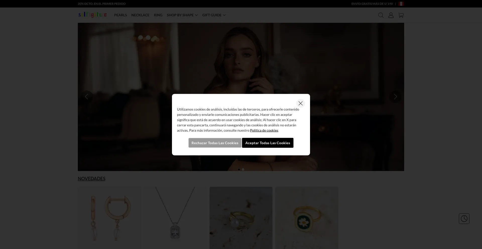 Website screenshot of Selfugiture.shop