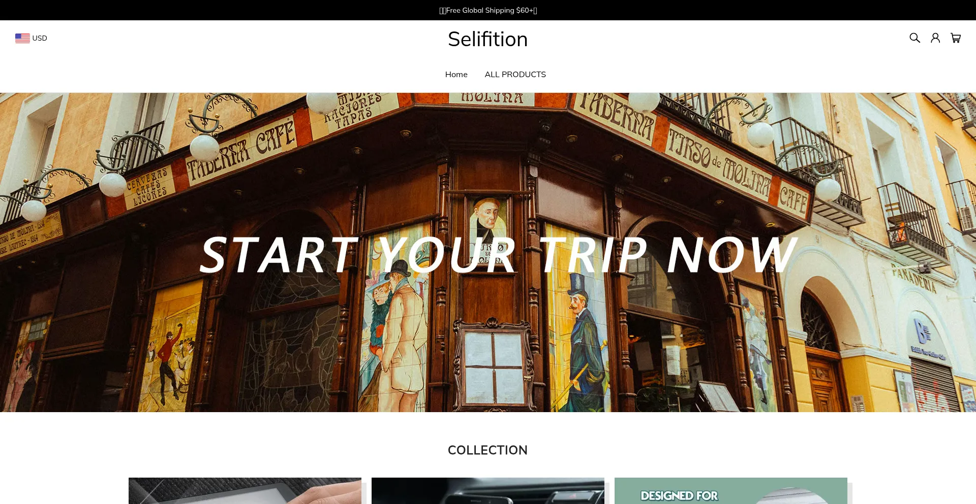 Website screenshot of Selifition.com