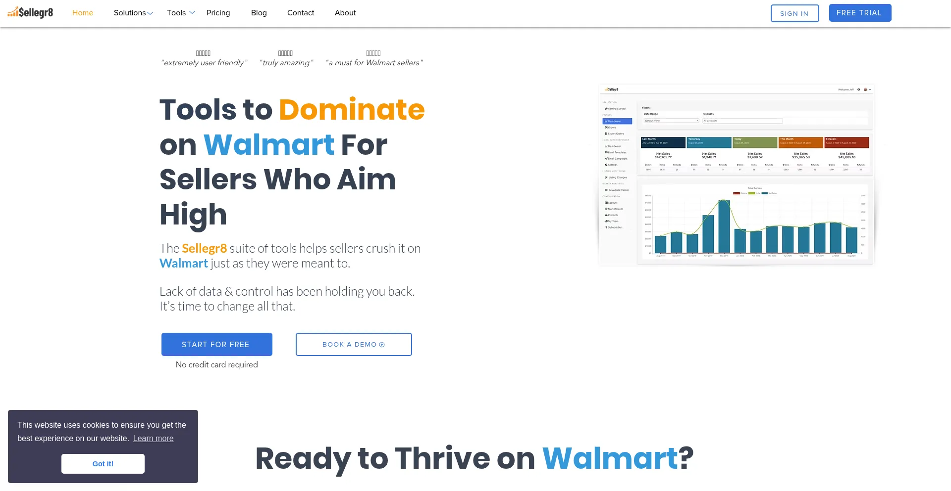 Website screenshot of Sellegr8.com